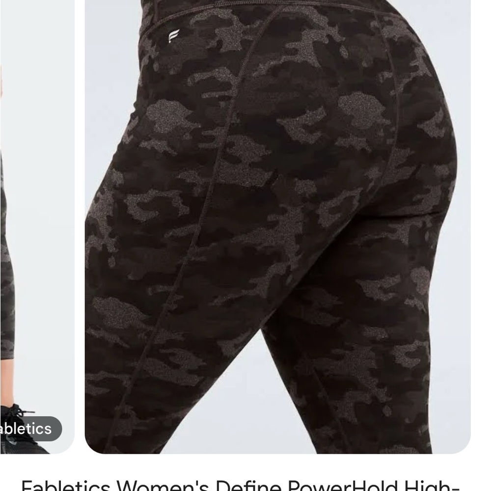 Fabletics Women's Dark Camo Leggings